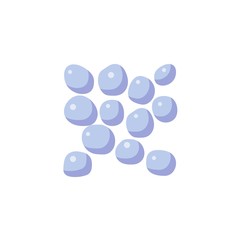 Coccus bacteria flat icon, vector sign, Cocci bacteria cells colorful pictogram isolated on white. Symbol, logo illustration. Flat style design