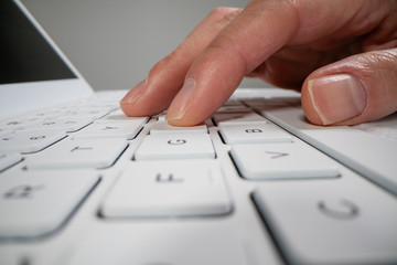 Using laptop computer