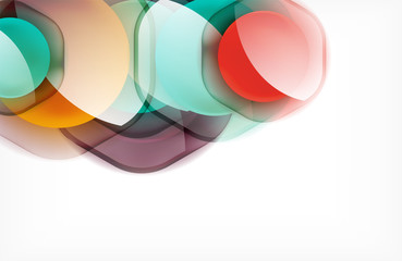 Obraz premium Abstract background - glass shiny transprent hexagon shapes overlapping eath other. Vector Illustration For Wallpaper, Banner, Background, Card, Book Illustration, landing page