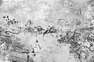 Texture of a concrete wall with cracks and scratches which can be used as a background