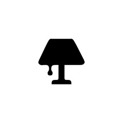 
table lamp vector logo. can be edited