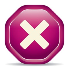 Obraz premium A cancel button illustration.