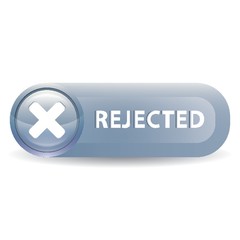 A rejected button illustration.
