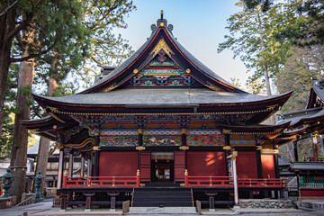 Fototapeta premium 三峯神社 拝殿の側面