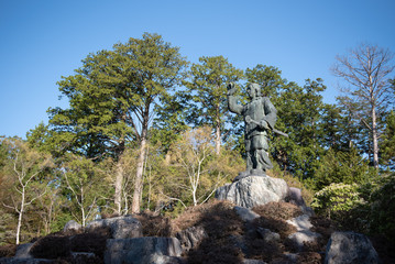 Obraz premium 三峯神社 日本武尊銅像