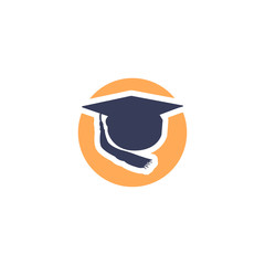 vector student graduation logo. can be edited