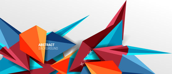 Trendy simple triangle abstract background, dynamic motion concept. Vector Illustration For Wallpaper, Banner, Background, Card, Book Illustration, landing page