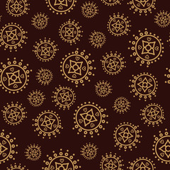 seamless pattern with mandala