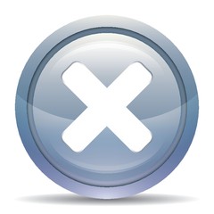 Obraz premium A cancel button illustration.