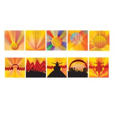 Collection of music icons