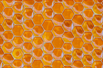 miel Structure nid d’abeilles 