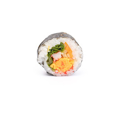 sushi roll isolated on white background