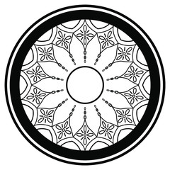 seamless pattern with mandala