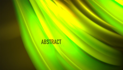 Fluid wave lines background. Trendy abstract layout template for business or technology presentation, internet poster or web brochure cover, wallpaper