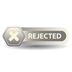 Rejected button illustration.