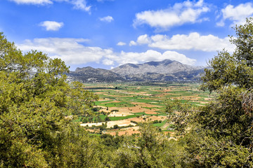 Lasithi Plateau on Crete island in Greece 