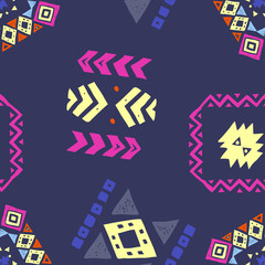 Seamless Ethnic pattern. Tribal vector abstract background