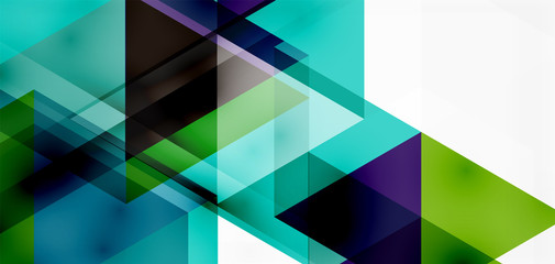 Geometric abstract background, mosaic triangle and hexagon shapes. Trendy abstract layout template for business or technology presentation, internet poster or web brochure cover, wallpaper