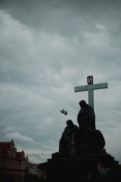 Monument with Cross.
