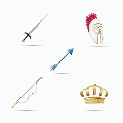set of fantasy icons