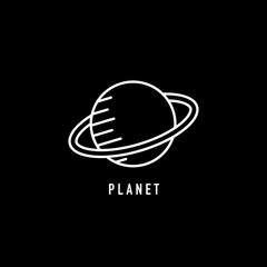 Planet icon. Vector sign