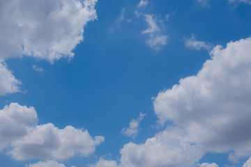 Naklejka na ściany i meble Blue Sky With Clouds backgrounders