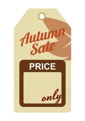 autumn sale tag