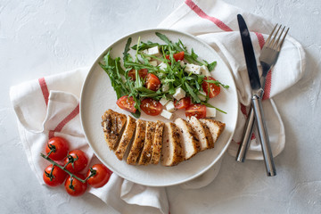 Orange Walnut Chicken Salad top view
