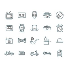 A retro icons illustration.