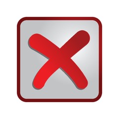 A cancel button illustration.