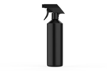 Spray Pistol Cleaner Plastic Bottle isolated On White Background. Ready For Your Design. Product Packing. 3d Illustration