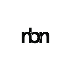 nbn letter original monogram logo design