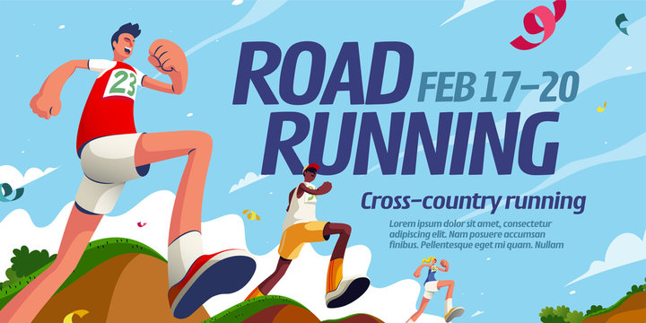 Cross-country running race