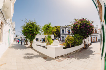 Naklejka premium The old architecture of Haria town in Lanzarote