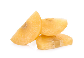 breadfruit in syrup isolated on white background