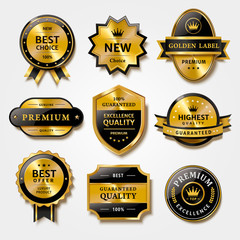 Label set for premium products