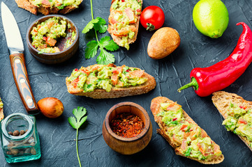 Guacamole,mexican avocado appetizer