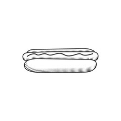 A hot dog illustration.
