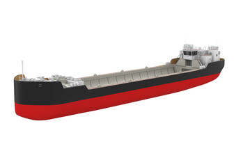 Freight Ship Isolated