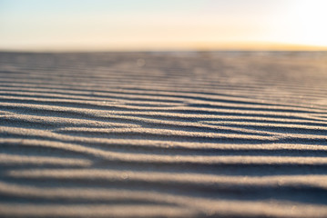 wind's imprints on the beach