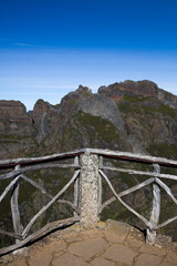 Mountain peak Pico do Arieiro at Madeira island, Portugal