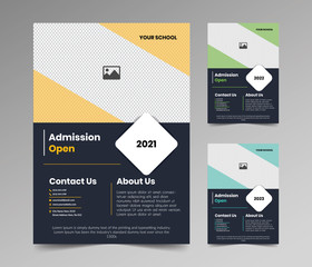 Admission Open Flyer Template Design	