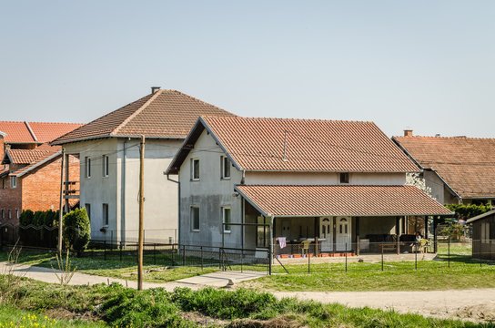 house in a village in Vojvodina 