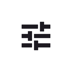 Adjustment icon. Vector Illustration