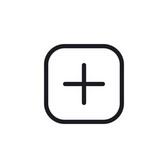 Add button icon. Vector Illustration