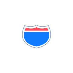 Route sign. Vector Illustration