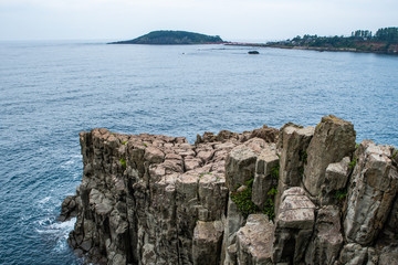 Tojinbo Cliffs in Fukui, Japan
