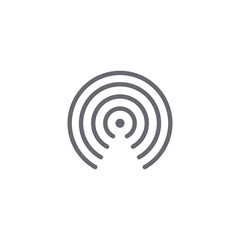 circular connection icon. Vector Illustration