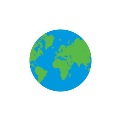 Colorful globe vector. Earth symbol modern simple vector icon for website design, mobile app, ui. Vector Illustration