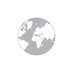 Globe vector. Earth symbol modern simple vector icon for website design, mobile app, ui. Vector Illustration